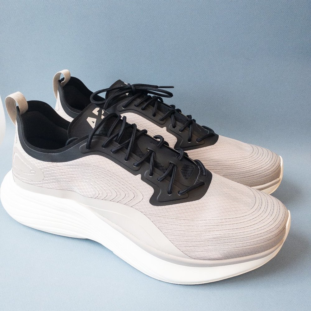 APL Men's Streamline Athletic Running Sneakers Comfort Clay Black Grey - US 13